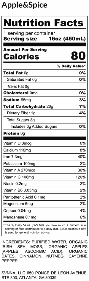 Apple & Spice - Nutrition Facts